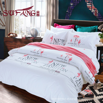 Top 5 de luxo de 5 estrelas de alta qualidade Hotel Bedding Linen Fornecedor conjuntos de cama de algodão comforter impressão